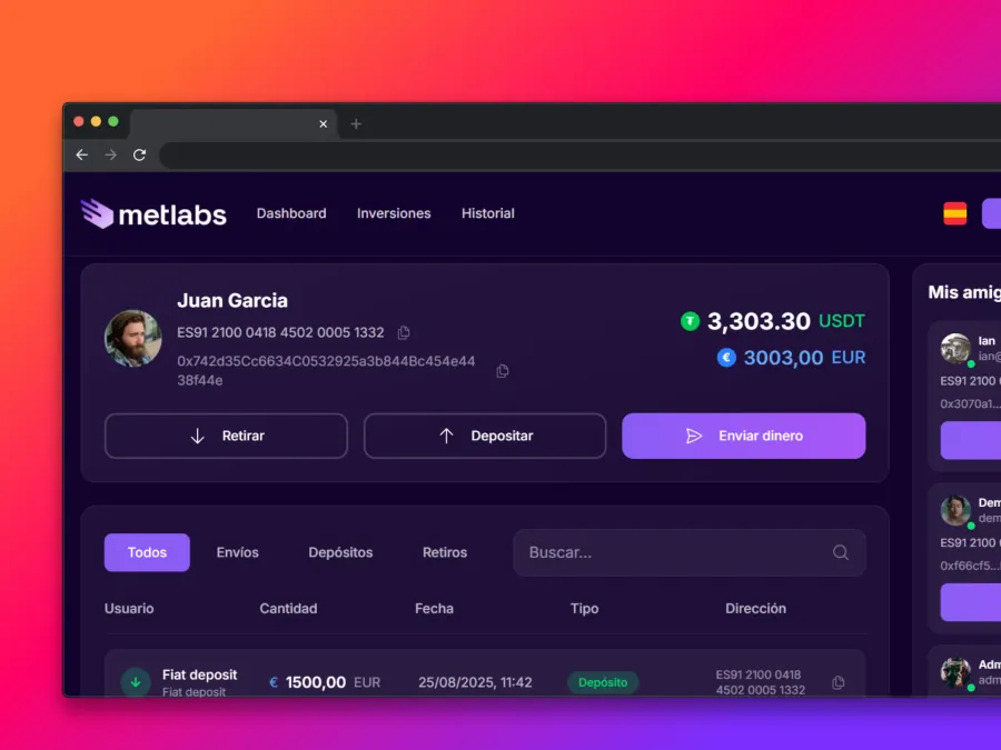 MetLabs Bank — captura del proyecto